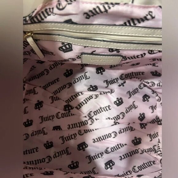 Juicy Couture The Key to Juicy Large Tote Handbag Black & Cream NWT - Picture 9 of 9